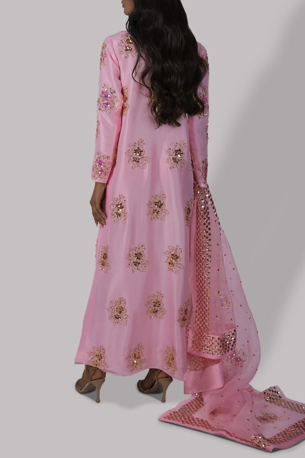 Rose Shadow Raw Silk Maxi Set - Image 2