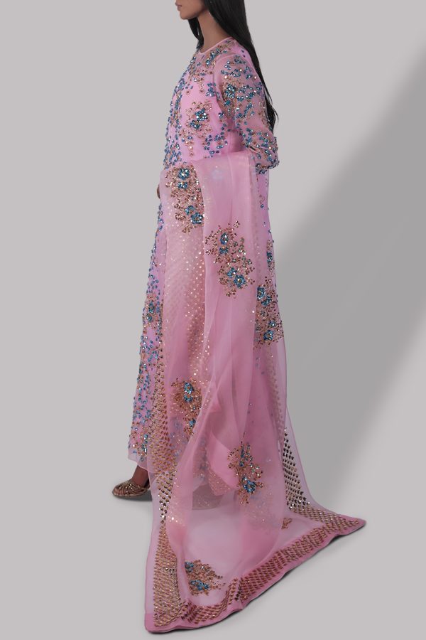 Rose Shadow Organza Maxi Set - Image 2