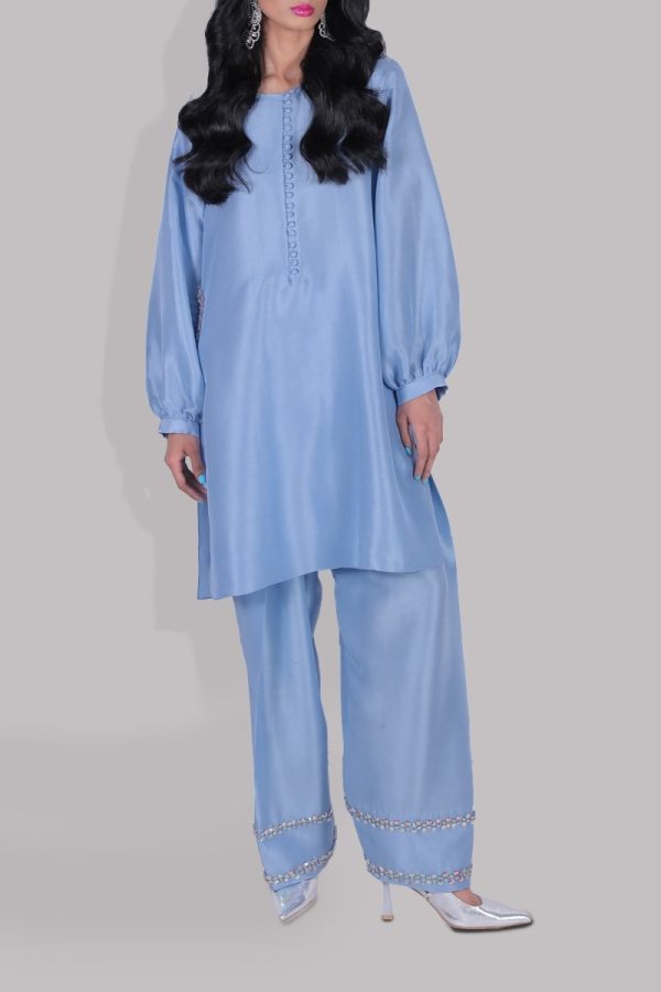 Blue Bell Raw Silk Tunic Set