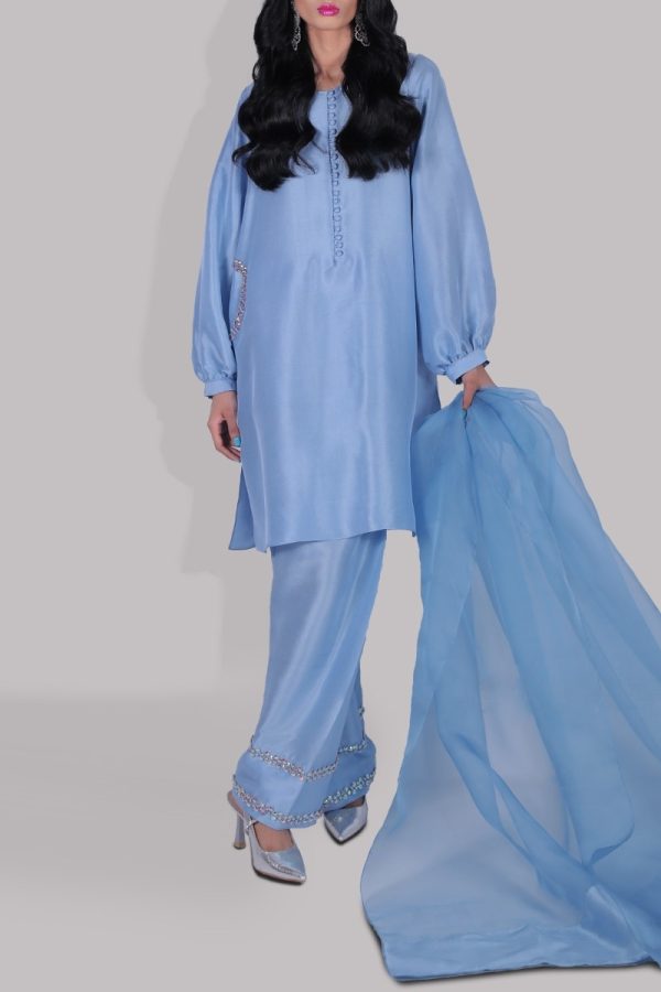 Blue Bell Raw Silk Tunic Set - Image 2