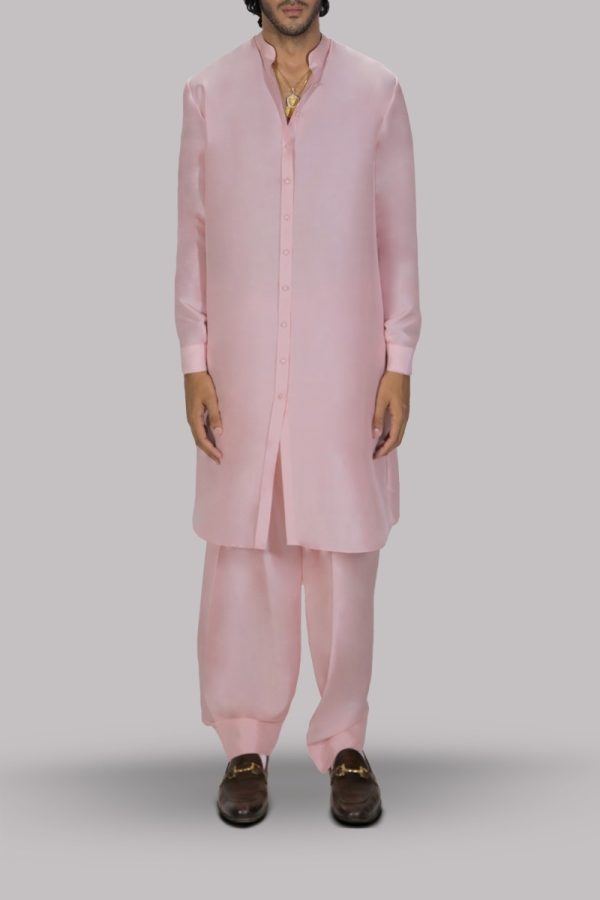 Pink Dogwood Raw Silk Set