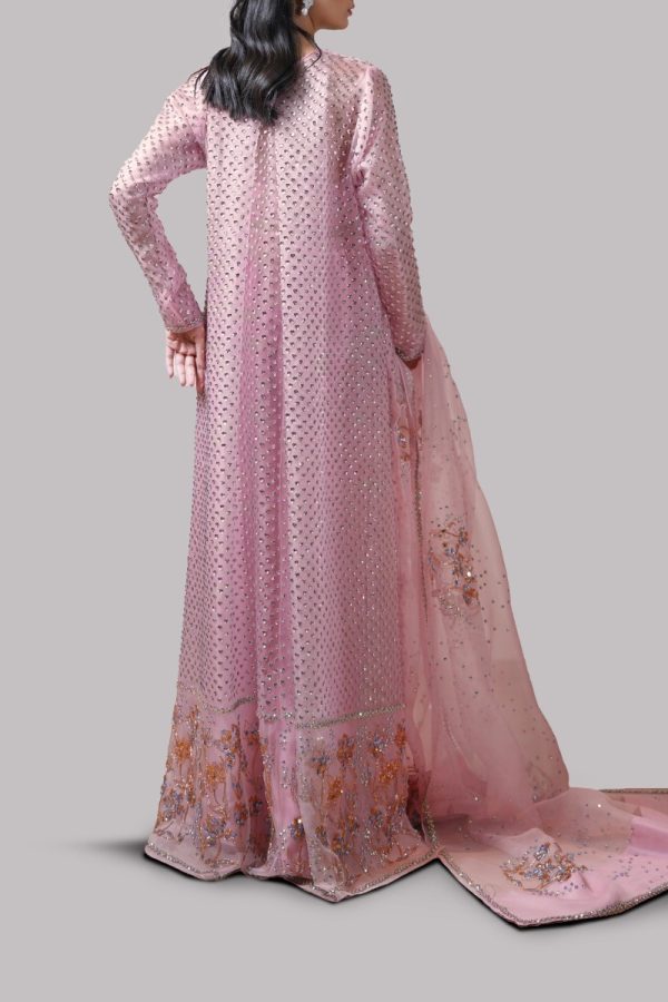 Tickled Pink Embellished Organza Maxi Set - Image 2