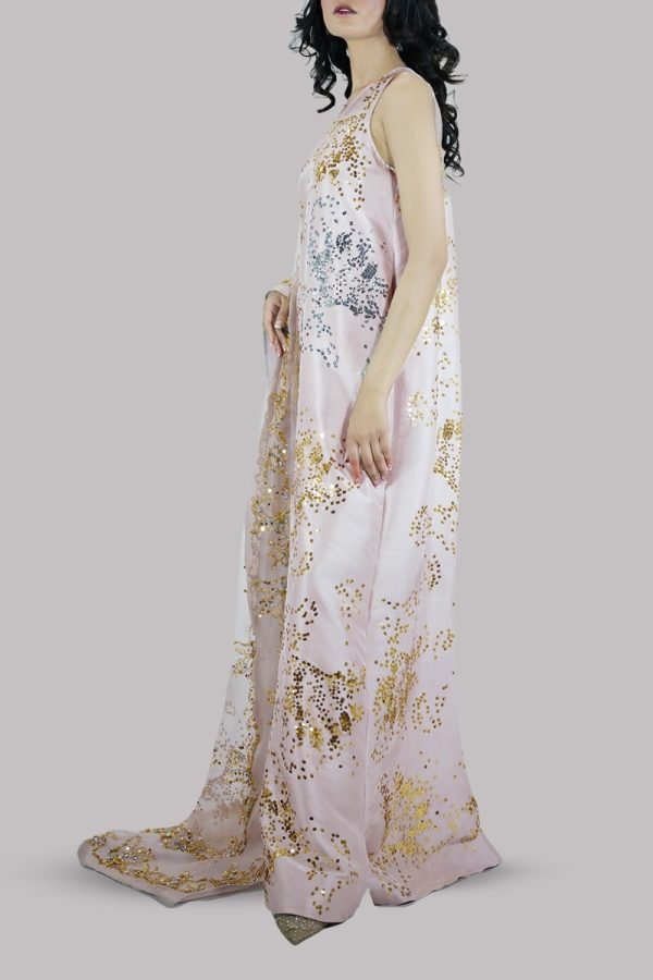 Rose Smoke Embellished Maxi Set - Image 2