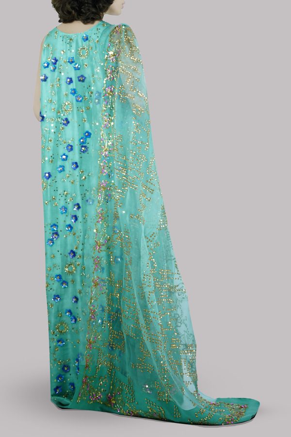 Malachite Green Embellished Maxi Set - Image 3