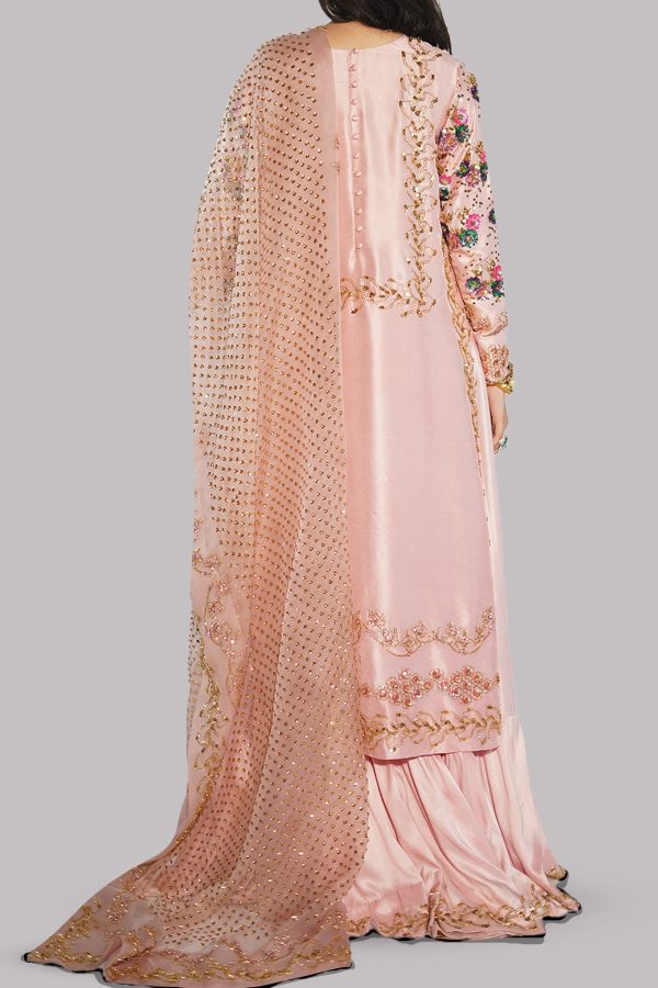 Blushing Bride Embellished Gharara Set - Image 3