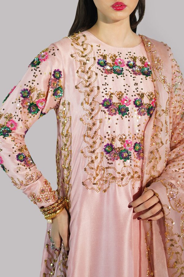 Blushing Bride Embellished Gharara Set - Image 4